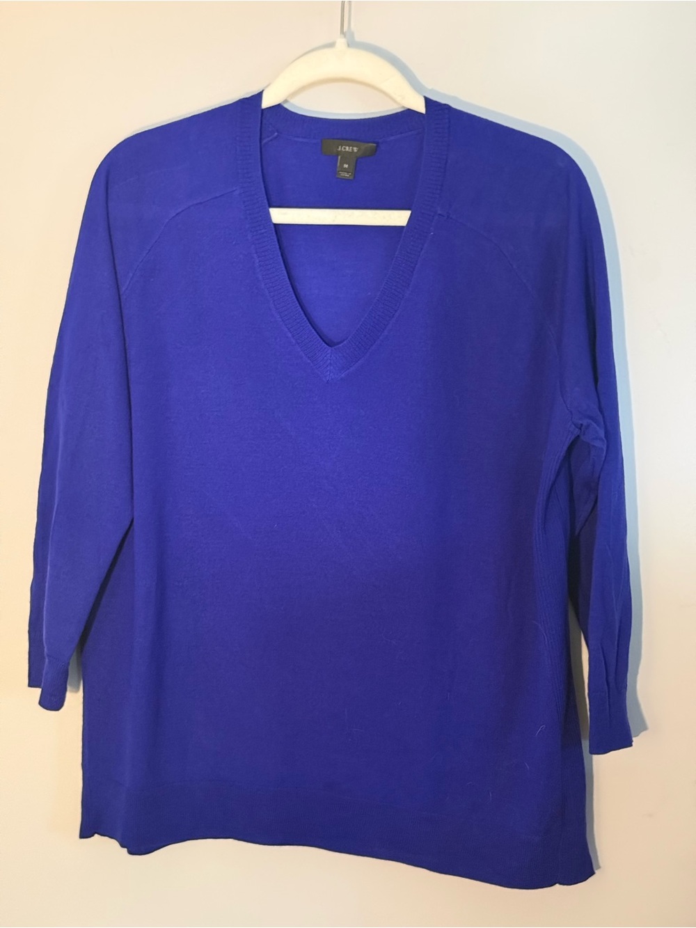 J. Crew Women's V-Neck Sweater in Royal Blue